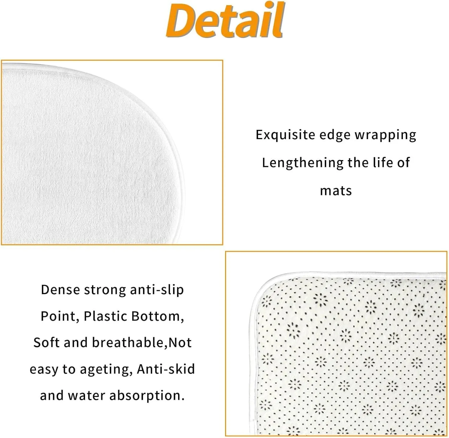 Soft and Comfortable Flannel Bathroom Non Slip Rugs,Super Absorbent Anti-Skid Carpet 3 Pieces/Set Seagulls in Flight