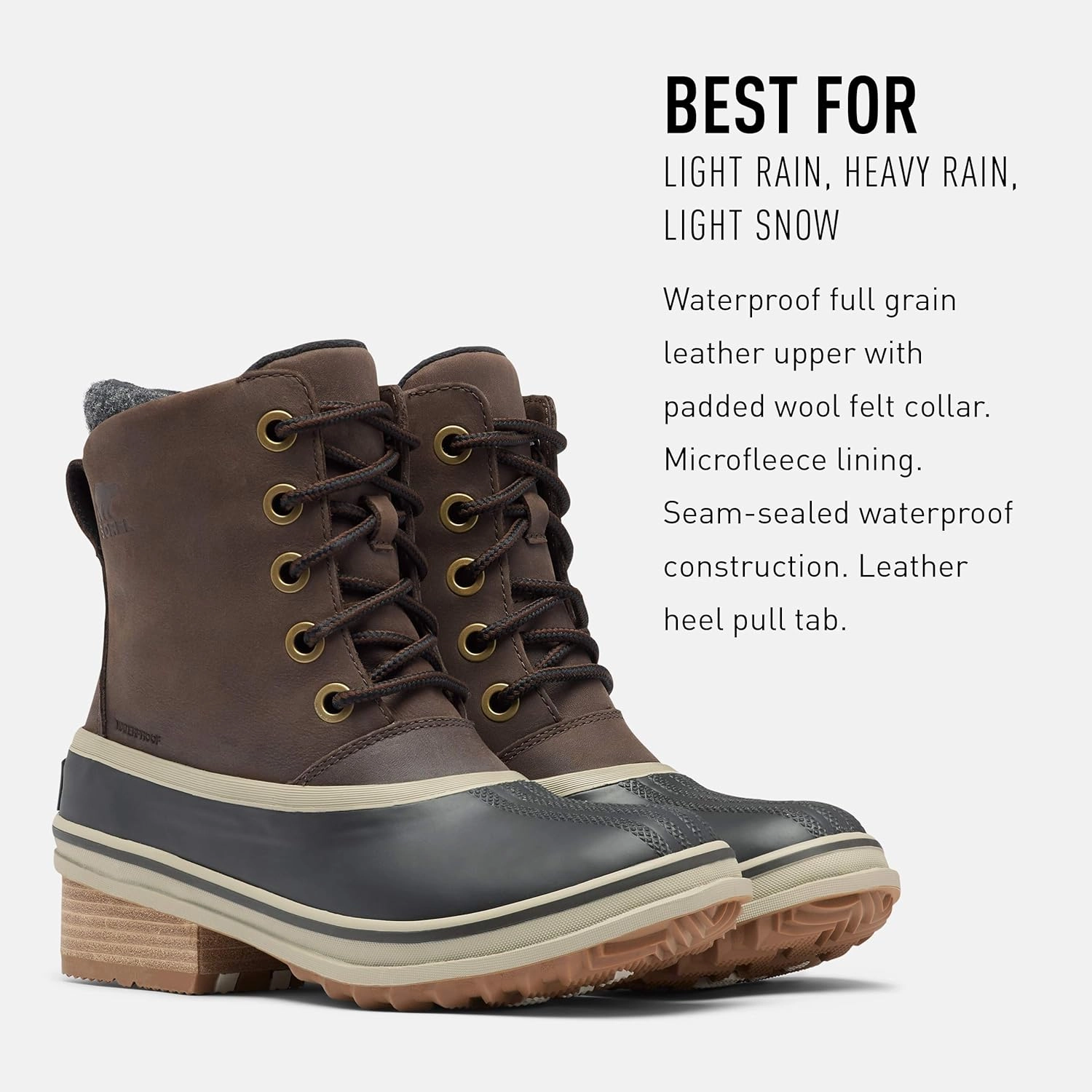 Sorel Women's Slimpack III Lace - Rain and Snow - Waterproof