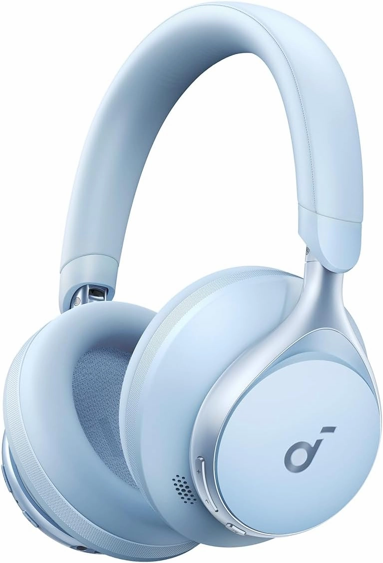 Soundcore by Anker, Space One, Active Noise Cancelling Headphones, 2X Stronger Voice Reduction, 40H ANC Playtime, App Control, LDAC Hi-Res Wireless Audio, Comfortable Fit, Clear Calls, Bluetooth 5.3