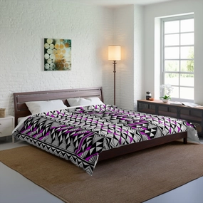 Southwest Rain and Sun in Pink Comforter