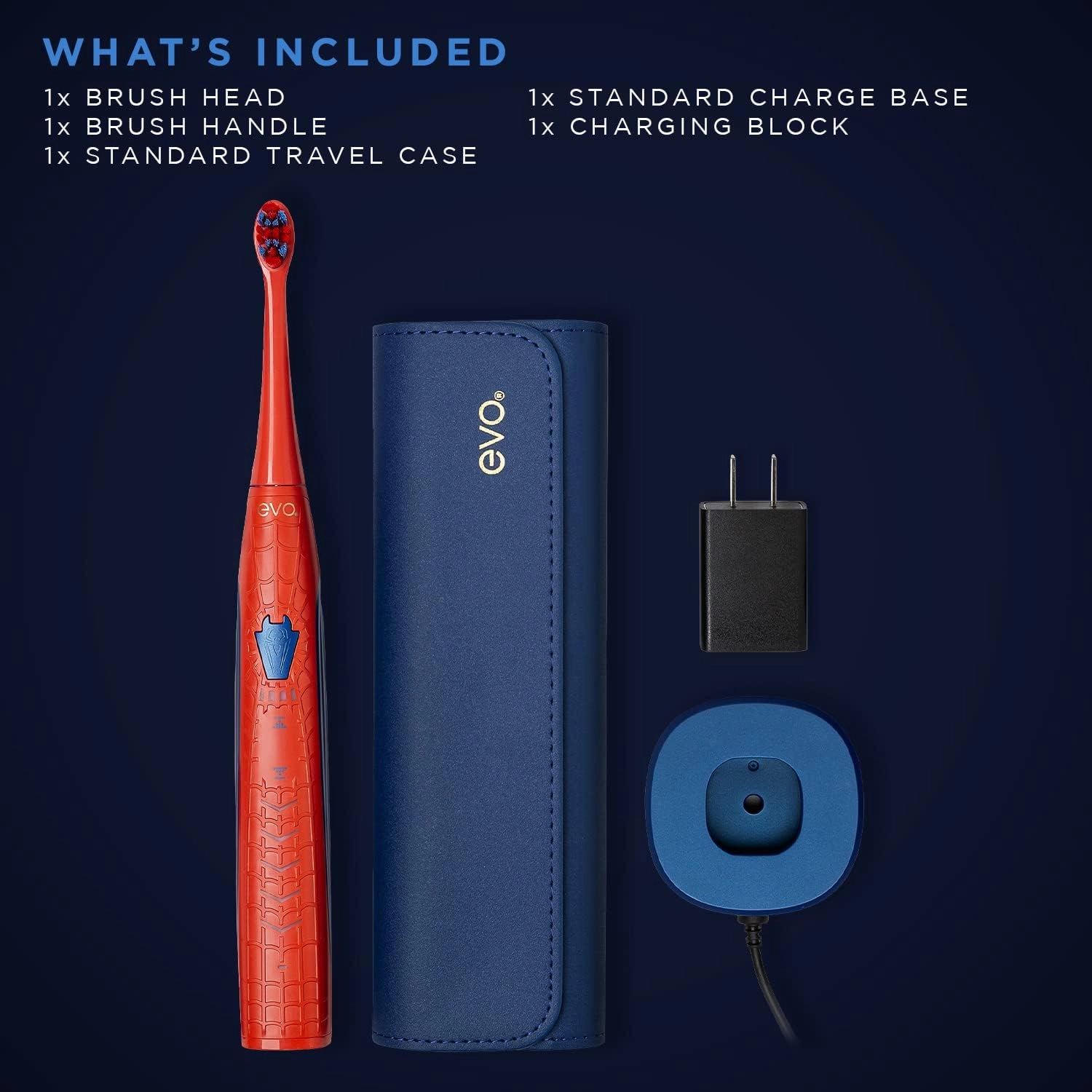 SPM-1 Rechargeable Sonic Toothbrush, Marvel Spider-Man, Marvel Comics, Marvel Gifts for Men, Mens Gift Set, Accessories Included - Standard Edition