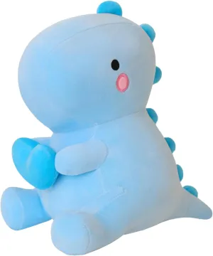 SQEQE Dinosaur Stuffed Animal, Loving Soft Dino Plush Toys with Holding Heart for Valentine Day, Sweet Romantic Anniversary Birthday Gift for Her Girls Boys Girlfriend(Blue,12 inch)