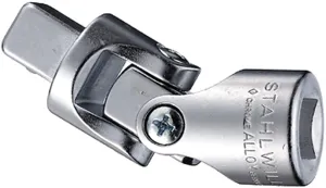 Stahlwille 13020000 1/2" Drive Universal Joint, for Ratchet, T-Handle, or Torque Wrench, Ergonomically Designed, Chrome Plated Finish, 71mm Length, 146g Weight, Made in Germany