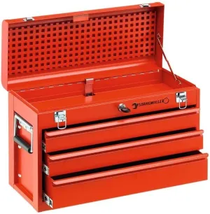 Stahlwille 81091003 13216/3 Three Drawer Tool Box, Removable Drawers, Extra Compartment, Fully Extendible Rails, L 513mm, B 228mm, H 360mm, Made in Germany