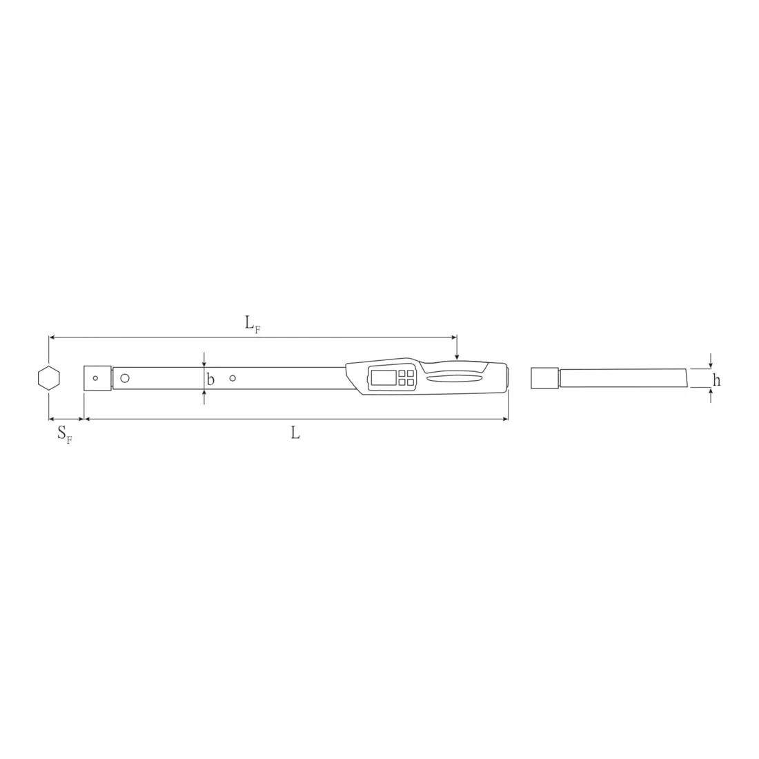 Stahlwille 96501710 730D MANOSKOP Torque Wrench - 10-100 N.m, 9x12 mm, Quickrelease Safety Lock, Fast-setting, Automatic Compensation, Ergonomic Handle, Made in Germany