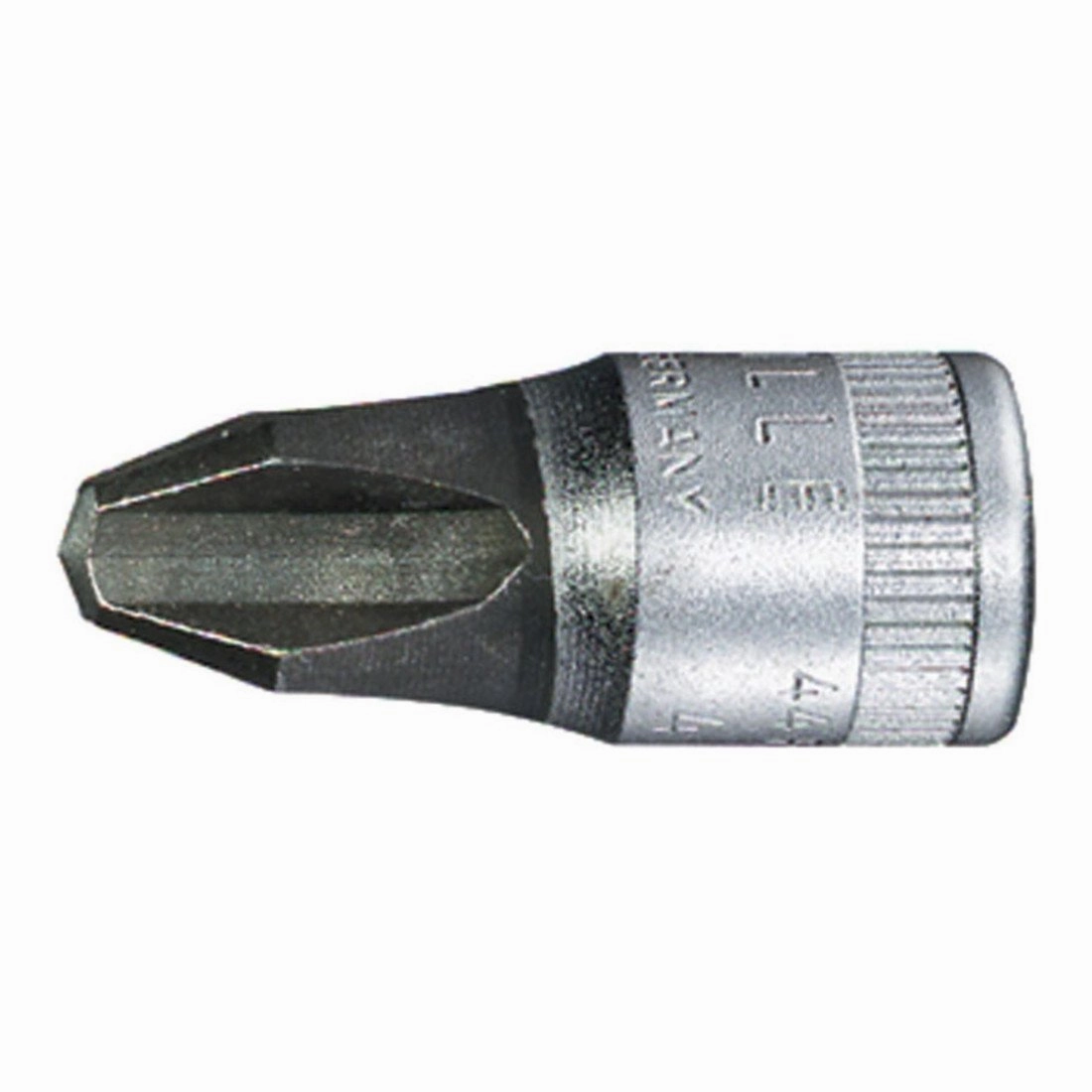 Stahlwille 01290003 Screwdriver sockets for recessed head screws Phillips-Recess, Size 3, 1/4 inch Drive, High-Performance Steel, Chrome Plated, Length 28mm, Weight 12g, Made in Germany