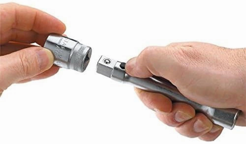 Stahlwille 11011002 QuickRelease Extension No. 405QR, 1/4" Square Drive, Size 4, with QuickRelease Safety Lock, Chrome Plated Finish, Length 102mm, Made in Germany