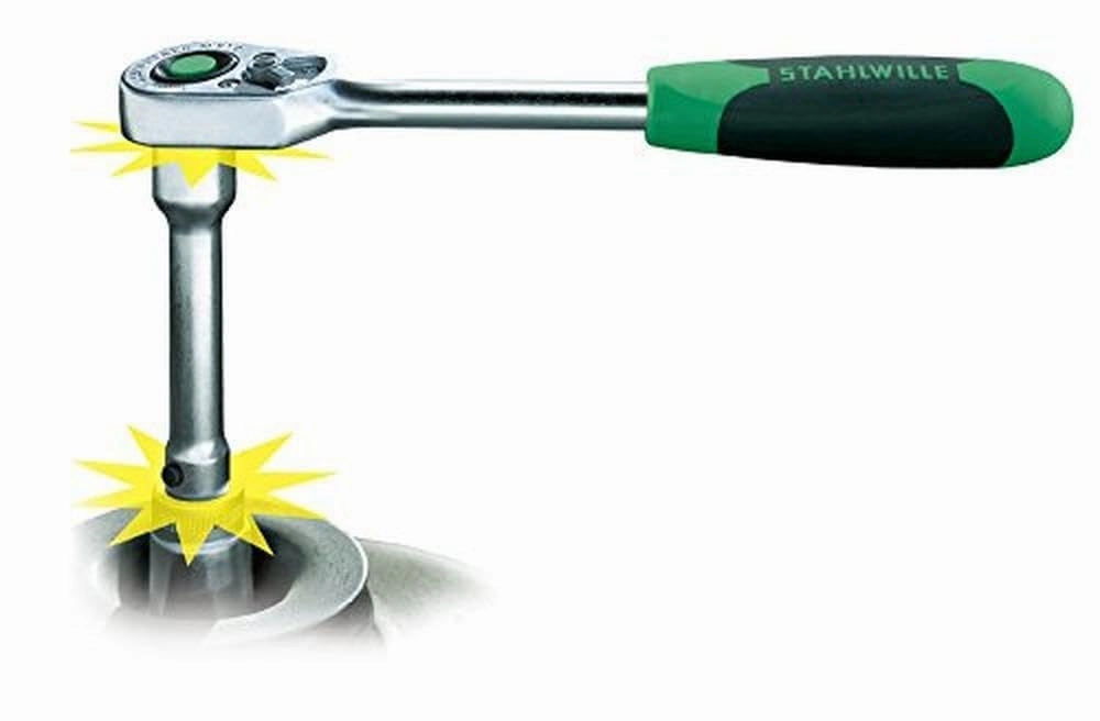 Stahlwille 11011002 QuickRelease Extension No. 405QR, 1/4" Square Drive, Size 4, with QuickRelease Safety Lock, Chrome Plated Finish, Length 102mm, Made in Germany