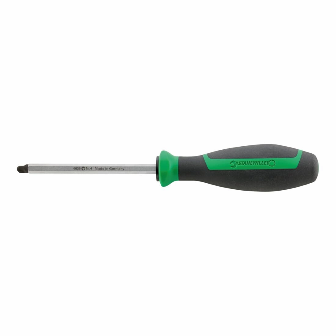 Stahlwille 46363004 4mm Torq-set® Screwdrivers DRALL  with Hexagonal Blade, 1/4 Inch Outside Hexagon, Chrome Plated, Black Tips, Length 215mm, Weight 93g, Made in Germany