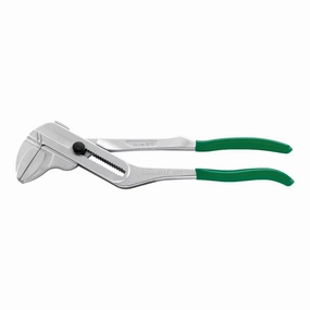 Stahlwille 65735250 PowerGrip Pliers Wrench, Box Joint, Fast Adjustment, Length 253mm, Max Jaw Opening 46mm, Chrome Plated Head, Dip-Coated Handle with Sure-Grip Surface, Made in Germany