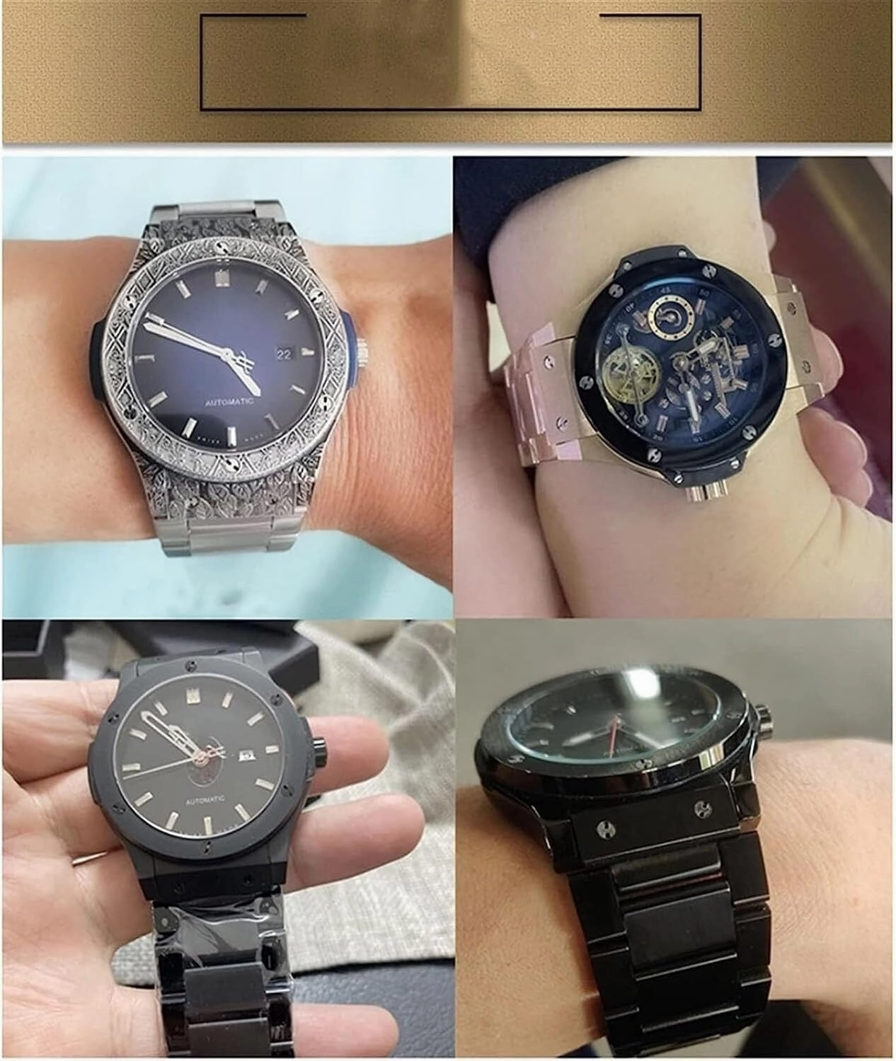 Stainless Steel Bracelet For Hublot Big Bang Classic Fusion Watch Band With Male Convex 27-19mm Accessories
