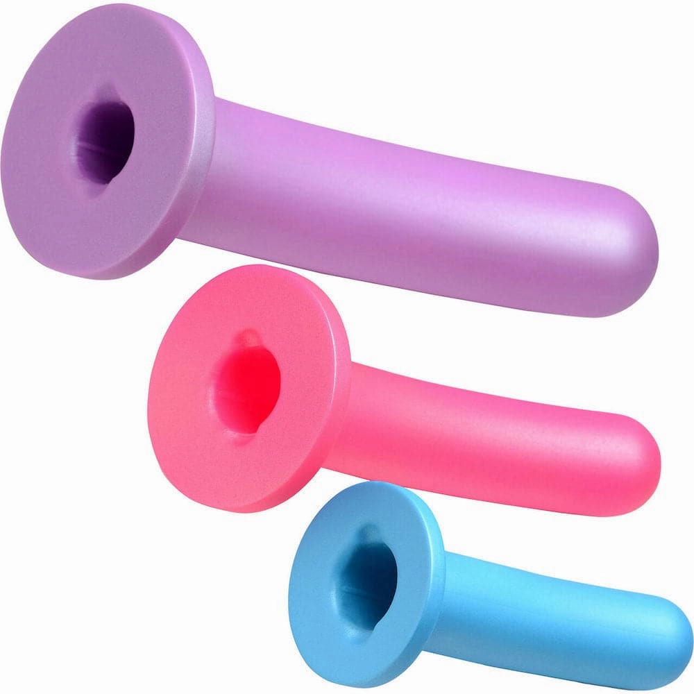 STRAP U - PEG 28X Vibrating Rechargeable 5 Pieces Silicone Dildo Set with Remote