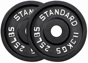 Strength Training Weight Plates for Home and Commercial Gym, Exercise Equipment - 2.5, 5, 10, 15, 25, 35, 45, 55 LB