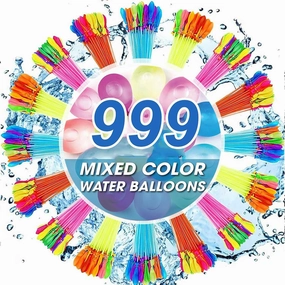 Summer Quick Fill Water Balloons Suitable for Adults and Children's Summer Cooling Total of 999 Balloons