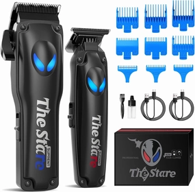 SUPRENT Hair Clippers for Men Professional – 7500 RPM Cordless Hair Cutting Kit, Electric Clippers and Trimmer Combo Set, Rechargeable Haircut Kit for Barber & Home Use