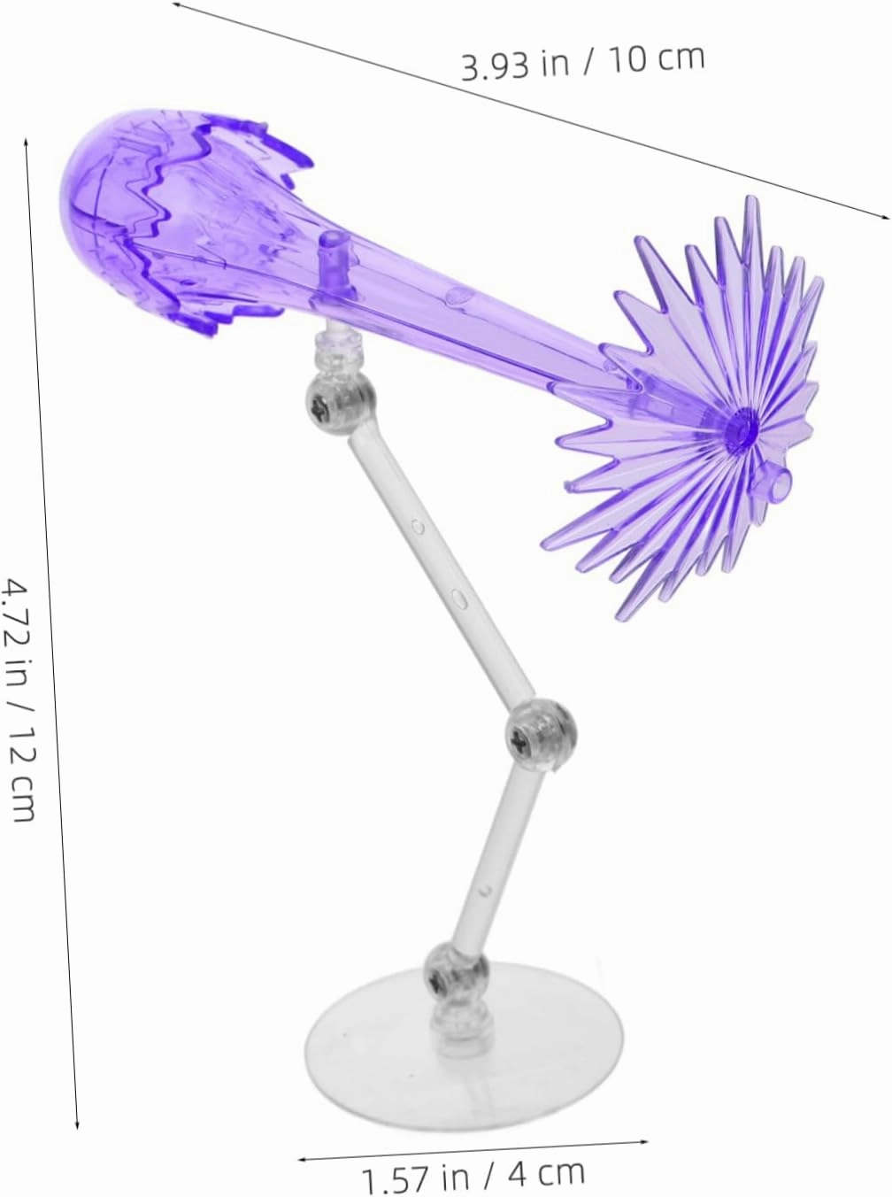 SUPVOX Plastic Action Figure Holder Base Adjustable Stands for Collectibles Model Doll Stand