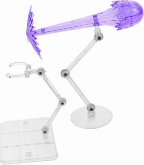 SUPVOX Plastic Action Figure Holder Base Adjustable Stands for Collectibles Model Doll Stand