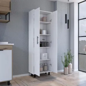 SVRCK Multistorage Manacor: Organize Your Home with Style, Five Shelves for -Free Living, Classic White Finish