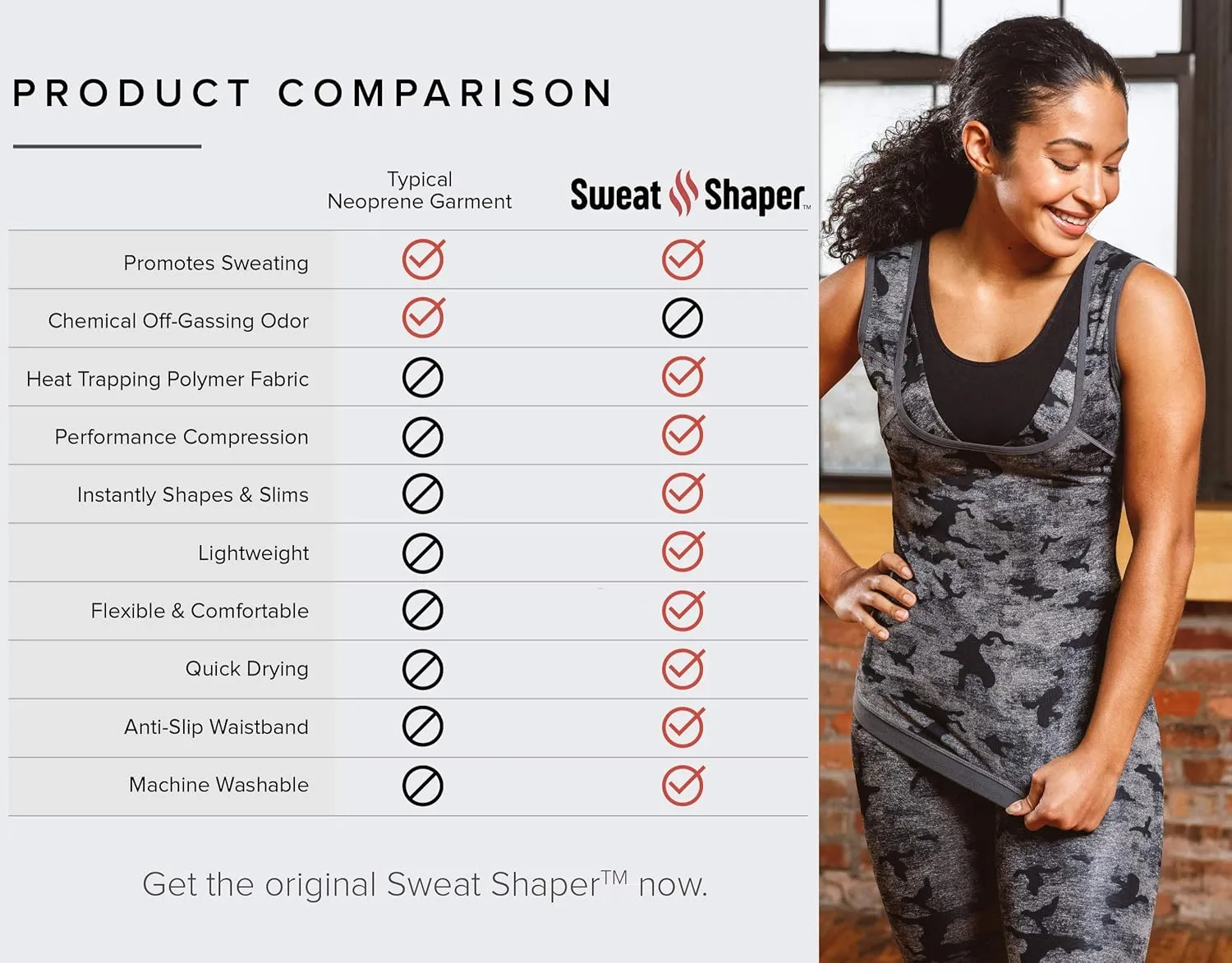 Sweat Shaper Premium Sauna Tank Top for Women, Slimming Sauna Shirt for Workouts
