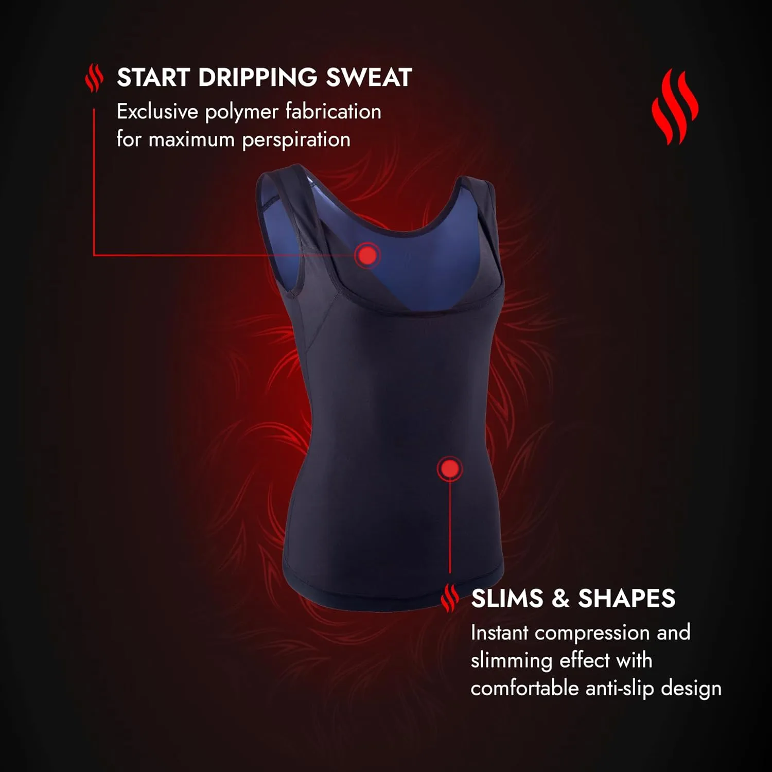 Sweat Shaper Premium Sauna Tank Top for Women, Slimming Sauna Shirt for Workouts