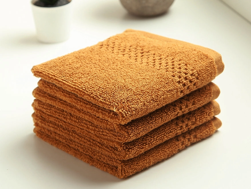 Swift Dry 100% Cotton Face Towel Set (4 Pcs)