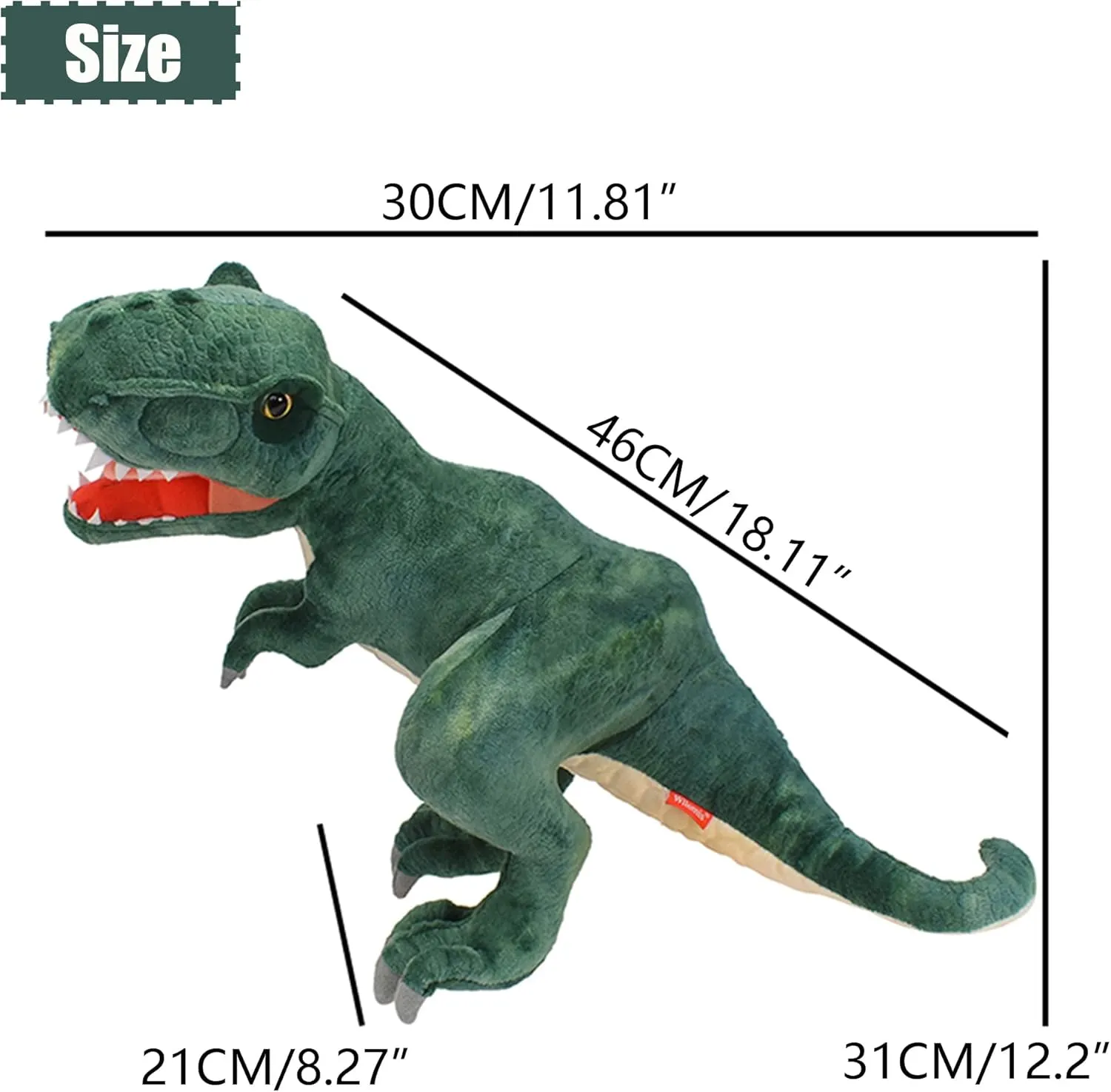 T Rex Lifelike 18-Inch Dinosaur Plushies for Boys and Girls