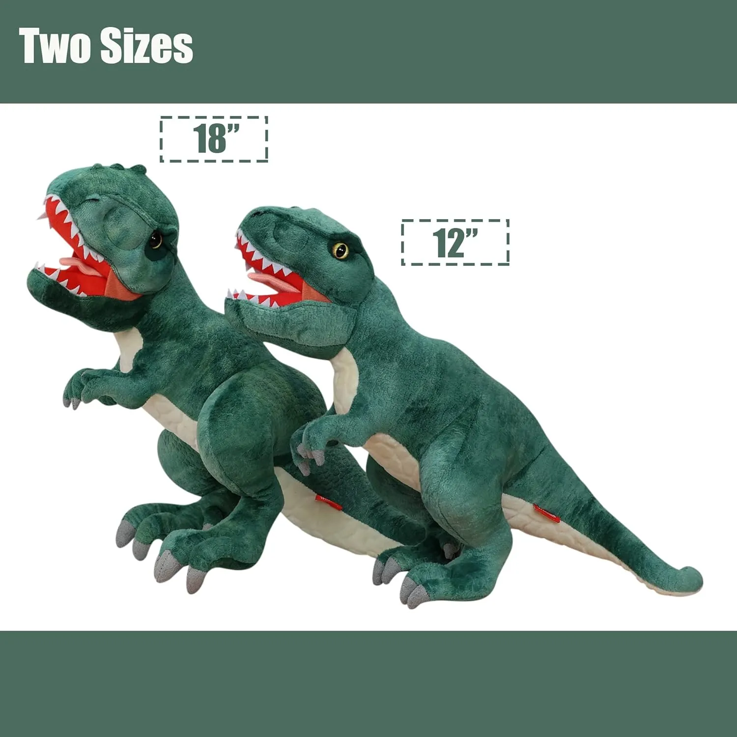 T Rex Lifelike 18-Inch Dinosaur Plushies for Boys and Girls