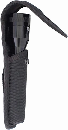 Tactical Flashlight Holster for Streamlight (Classic Old Model) Flashlights & Similar, Heavy-Duty Nylon Flashlight Holder Fits 2-1/4 Inch Duty Belt, for Police, Military & Security Use