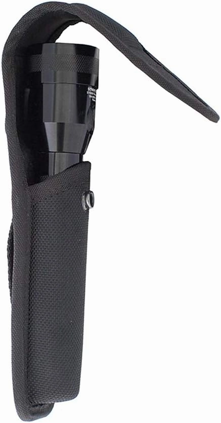 Tactical Flashlight Holster for Streamlight (Classic Old Model) Flashlights & Similar, Heavy-Duty Nylon Flashlight Holder Fits 2-1/4 Inch Duty Belt, for Police, Military & Security Use