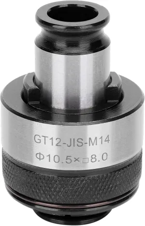 Tapping Collet Chuck Holder, CNC Tool, Overload Protection Adjustable Torsion Quick Change GT12 JIS M14, High Speed Steel Material, for Safe and Fast Replacement of Tapping Chu