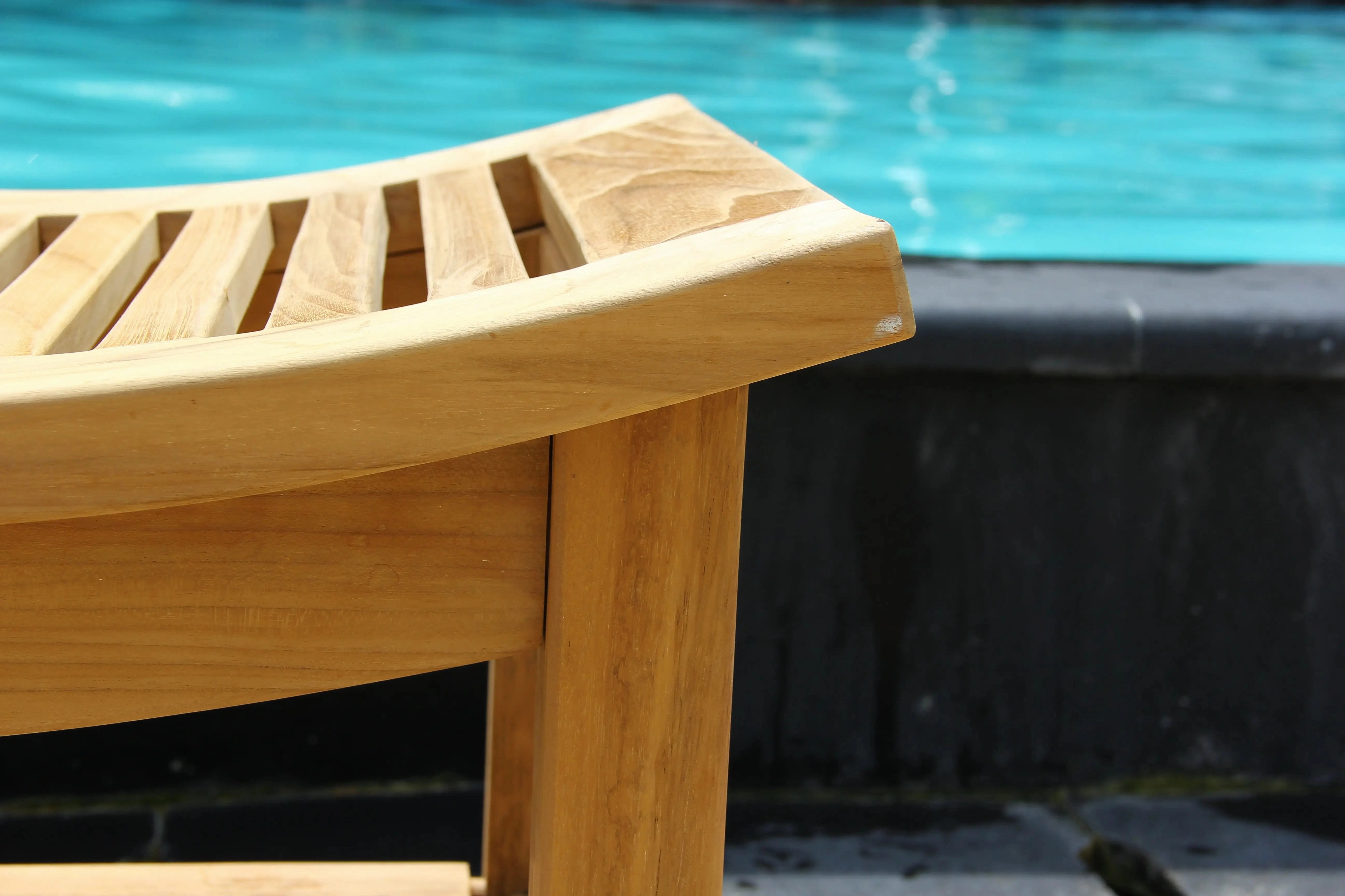 Teak Curved Shower Bench By Classic Teak