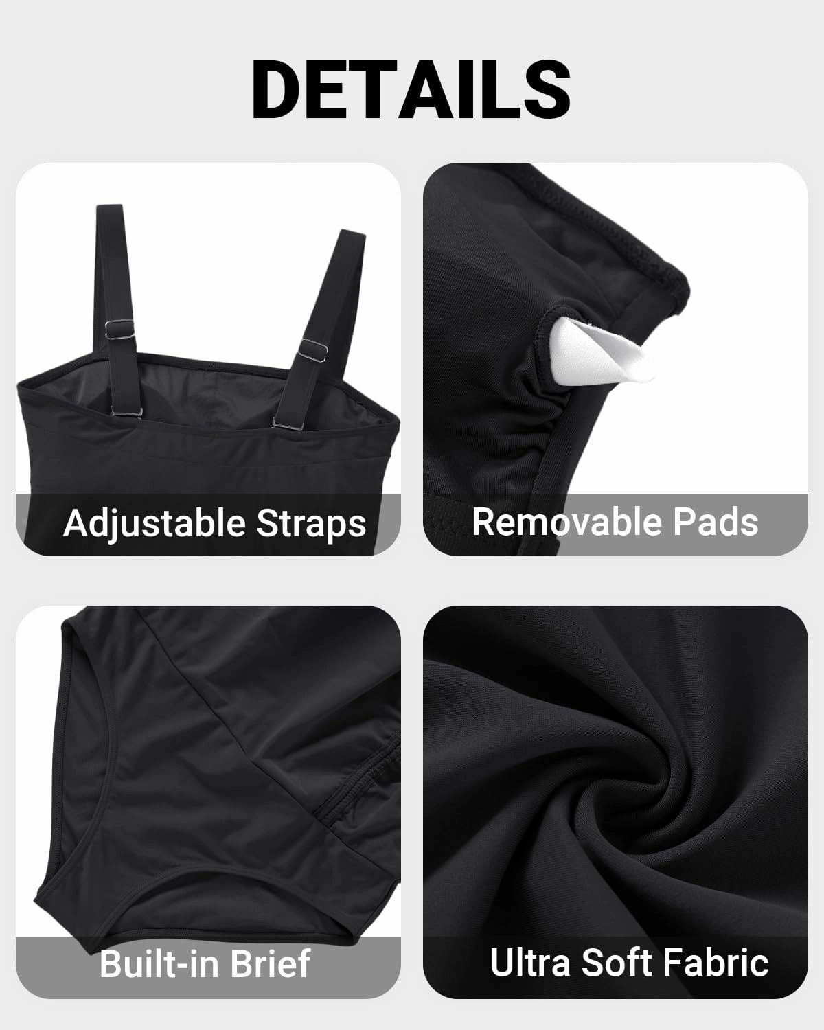 Tempt Me Women Tankini Swimsuits with Skirt - Two Piece Swimsuit Tummy Control Bathing Suits 2025 Swimwear