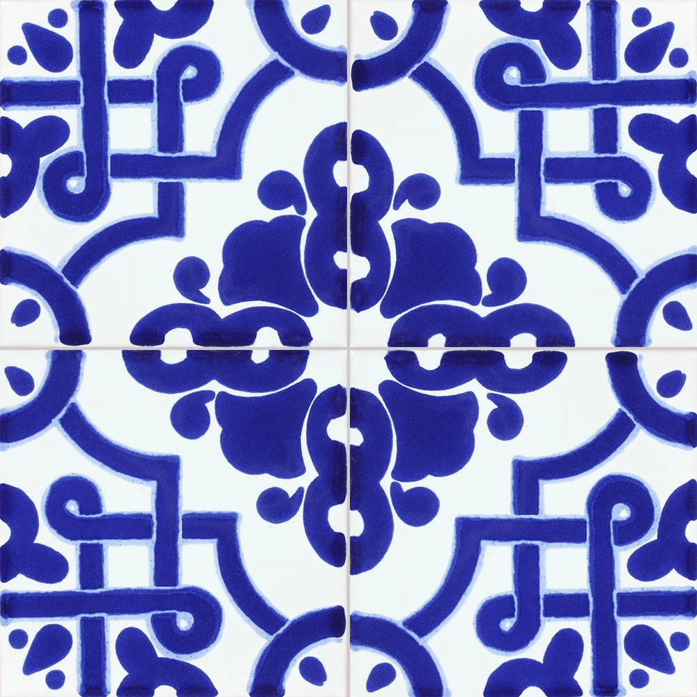 Terra Nova Mediterraneo Decorative Tile: Mosaico Azul