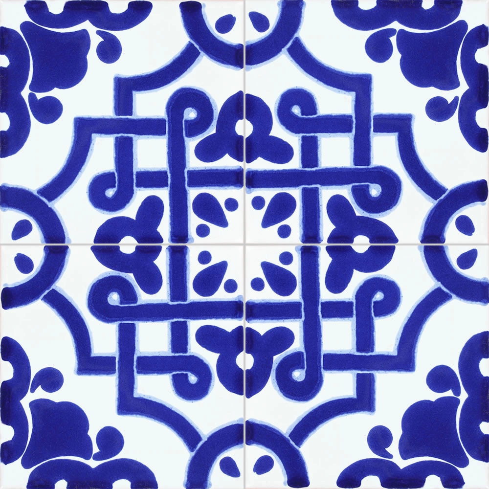 Terra Nova Mediterraneo Decorative Tile: Mosaico Azul