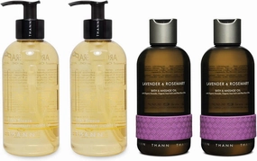 THANN Eden Breeze Shower Gel and Lavender Rosemary Massage Oil Set.