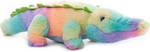 The Petting Zoo Alligator Stuffed Animal Plushie, Ombrez Zoo Animals, Rainbow Zoologee Alligator Plush Toy 22 inches
