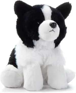 The Petting Zoo Border Collie Dog Stuffed Animal Plushie, Gifts for Kids, Dog Plush Toy 9 inches