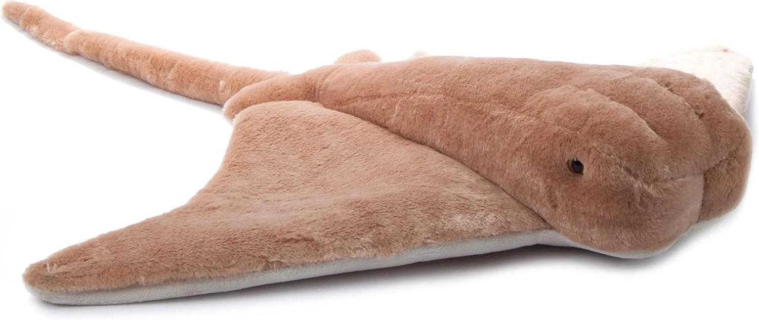 The Petting Zoo Cownose Ray Stuffed Animal Plushie, Gifts for Kids, Wild Onez Sealife Animals, Stingray Plush Toy 42 inches from Tip of Tail to Head