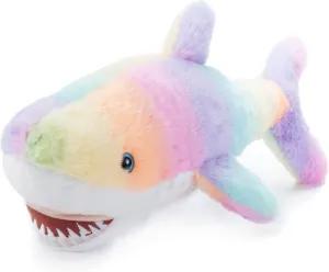 The Petting Zoo Shark Stuffed Animal Plushie, Ombrez Ocean Animals, Rainbow Shark Plush Toy 19 inches