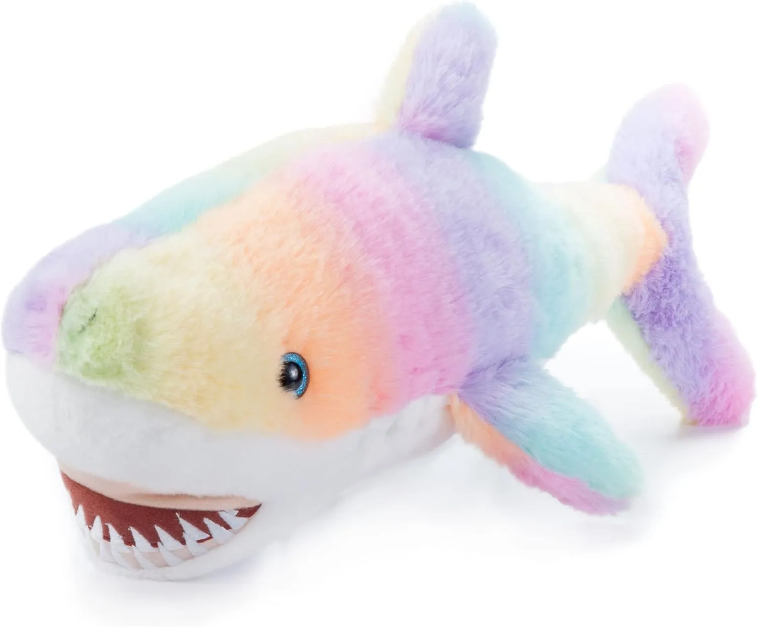 The Petting Zoo Shark Stuffed Animal Plushie, Ombrez Ocean Animals, Rainbow Shark Plush Toy 19 inches