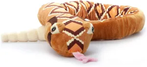 The Petting Zoo Tropical Rattlesnake Stuffed Animal, Gifts for Kids, Snake Plush Toy 54 inches
