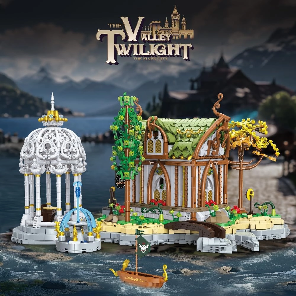 The Elven Tavern Architecture Building Blocks Toys,Medieval Tavern with The Rings Castle Building Sets, Collectible or Home Office Display, Ideas Gift for Adult and Film Fans(2867 Pcs)