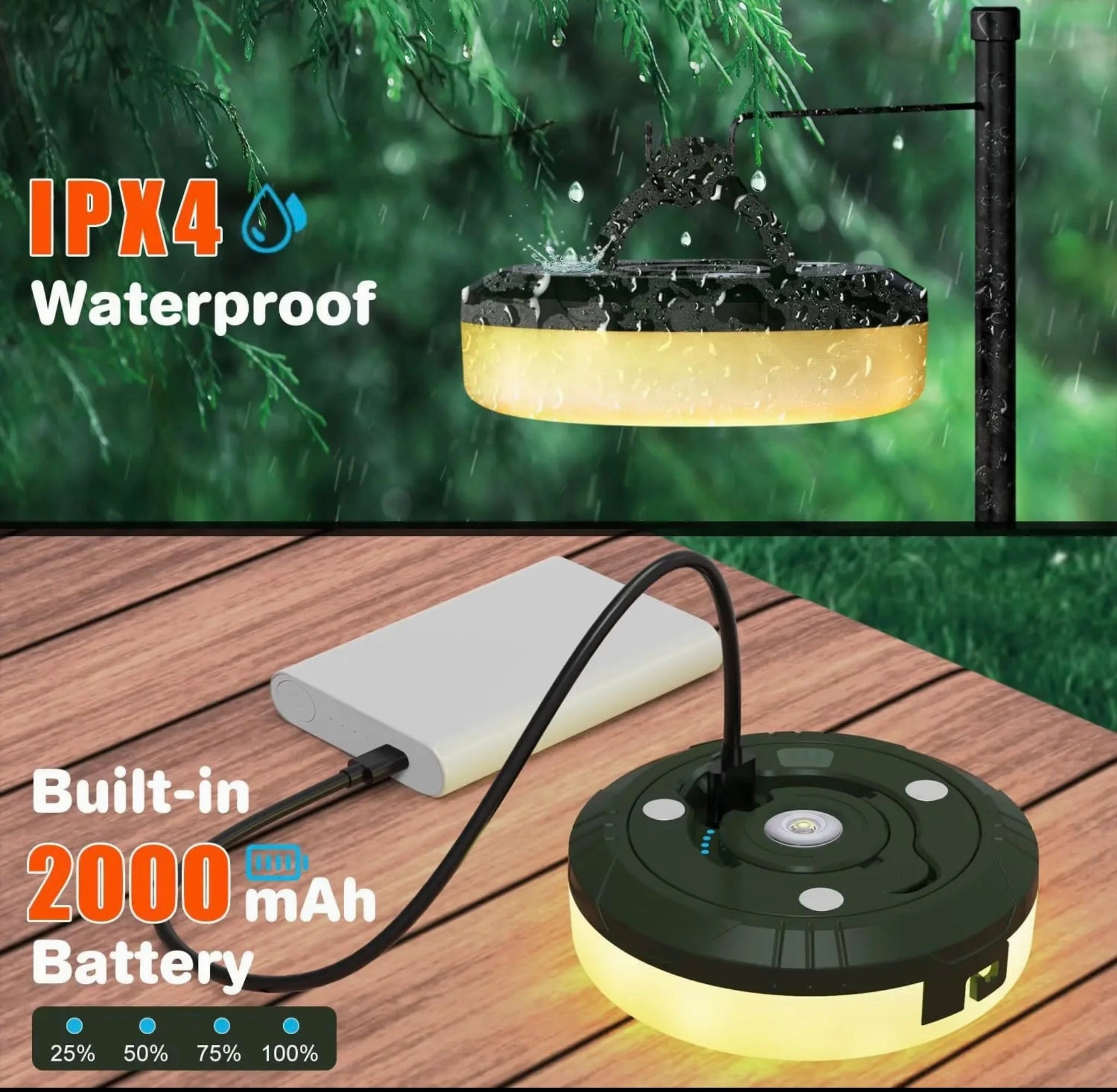 The ultimate and essential rechargeable camping light