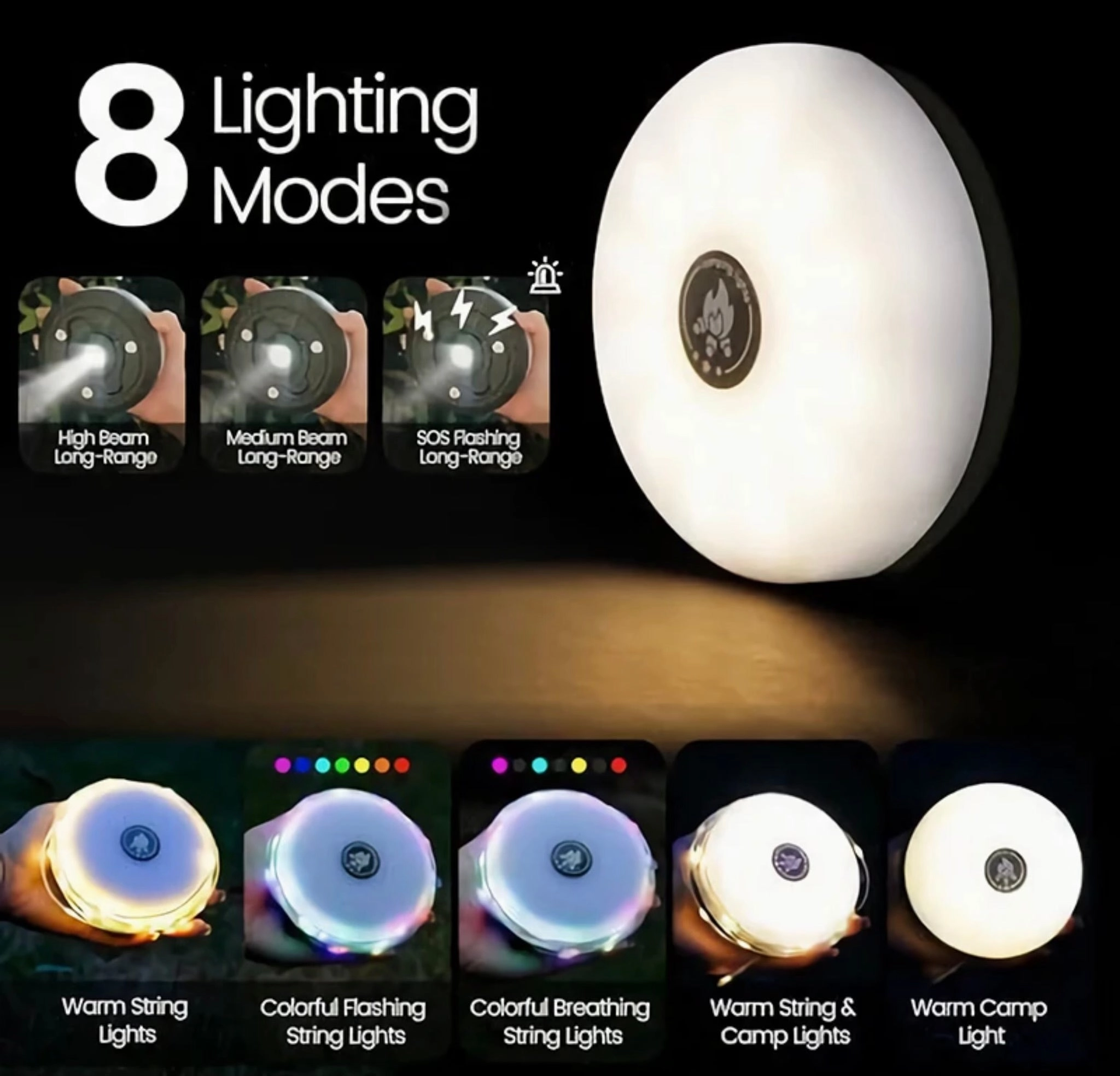 The ultimate and essential rechargeable camping light