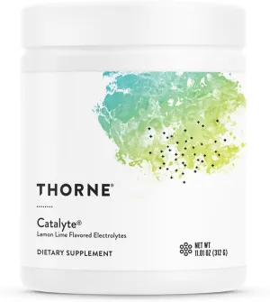 THORNE Catalyte - Electrolyte Replenishment and Energy Restoration Supplement* - No Artificial Sweeteners - NSF Certified for Sport- Lemon Lime - 11.01 Oz