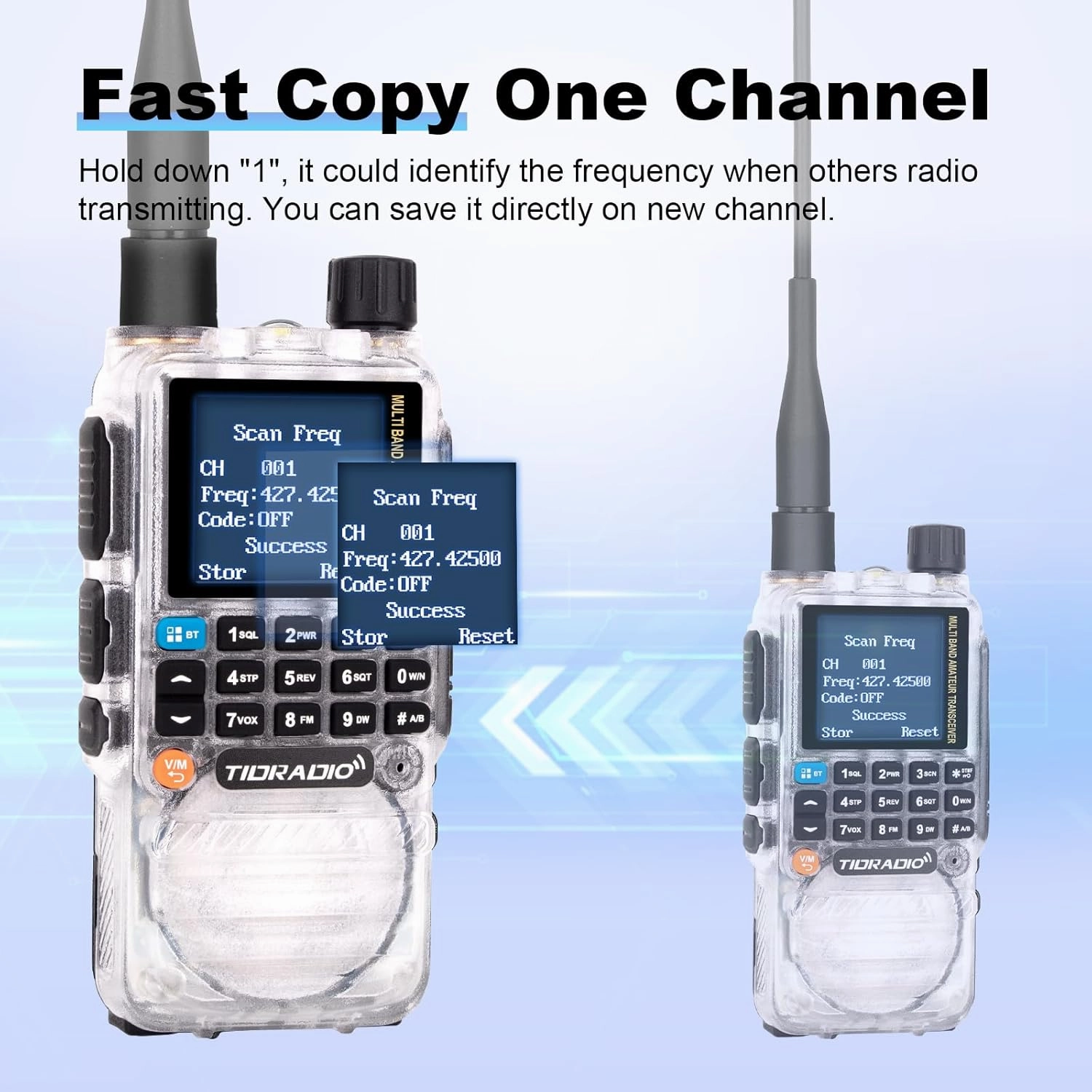 TIDRADIO TD-H3 GMRS Radio,Type C & Wireless Programming(4 Batteries)，8-Band Long Range Walkie Talkies Rechargeable Handheld Full-Featured 2 Way Radios, Full Kit Crystal