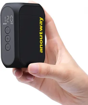 Tiny Pump Rechargeable Electric Bicycle Air Pump, Max 120 PSI, Mini Bike Tire Pump Auto Stop, with Presta and Schrader Valve