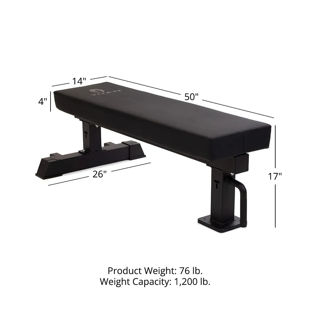 TITAN Series Single Post Flat Bench
