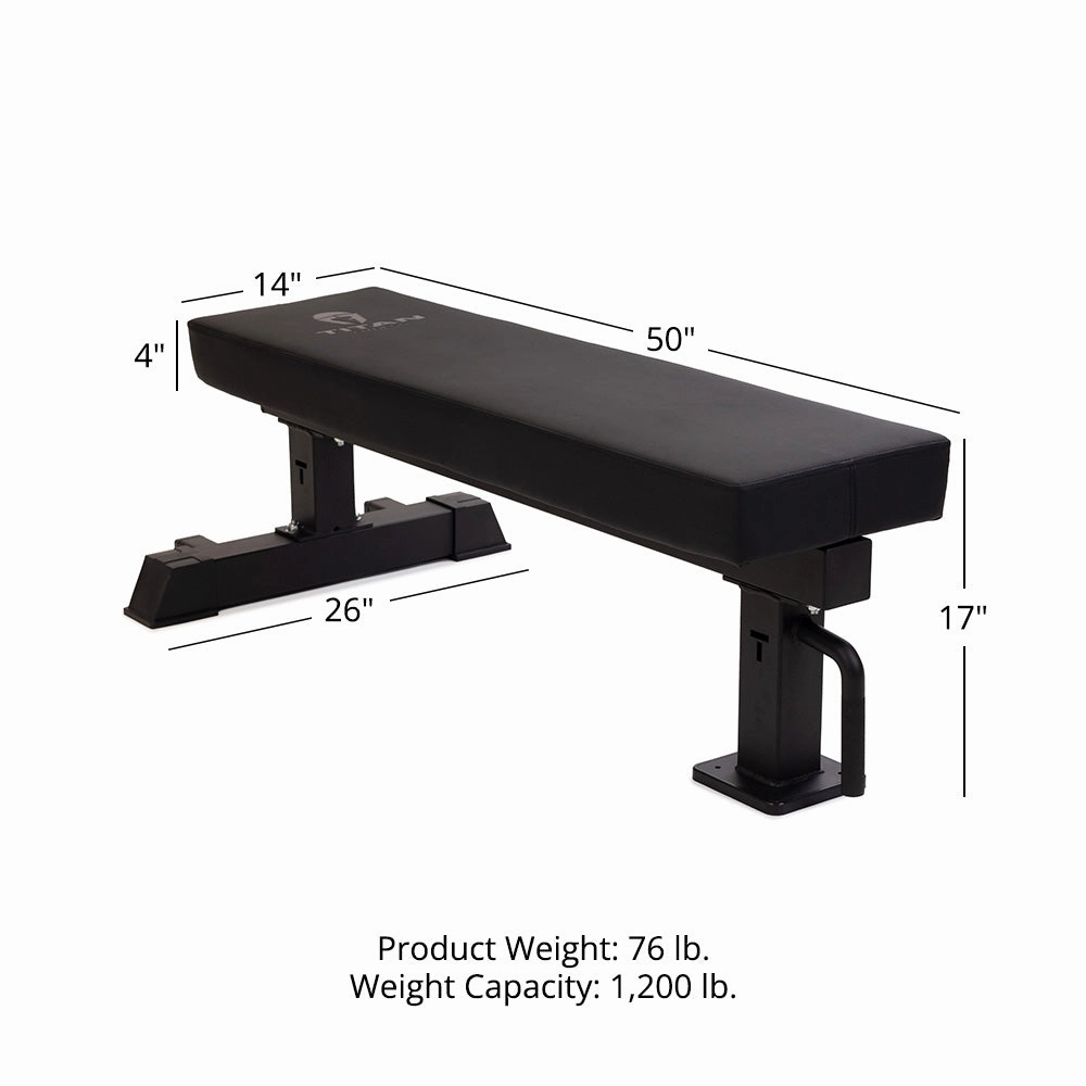 TITAN Series Single Post Flat Bench
