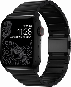 Titanium Apple Watch Band 45mm, Titanium Ultra Watch Band with Adjustable Links and Integrated Lugs, Titanium Band for Apple Watch Ultra and Ultra 2 Watch Band, Compatible with Apple Watch Series 1-10, and SE